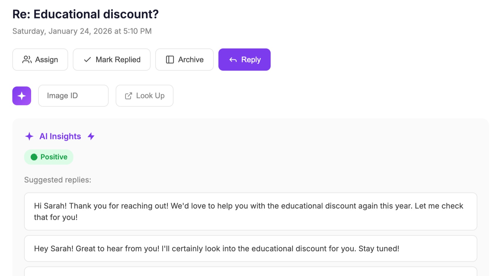 Email Support Desk App — 2 of 2