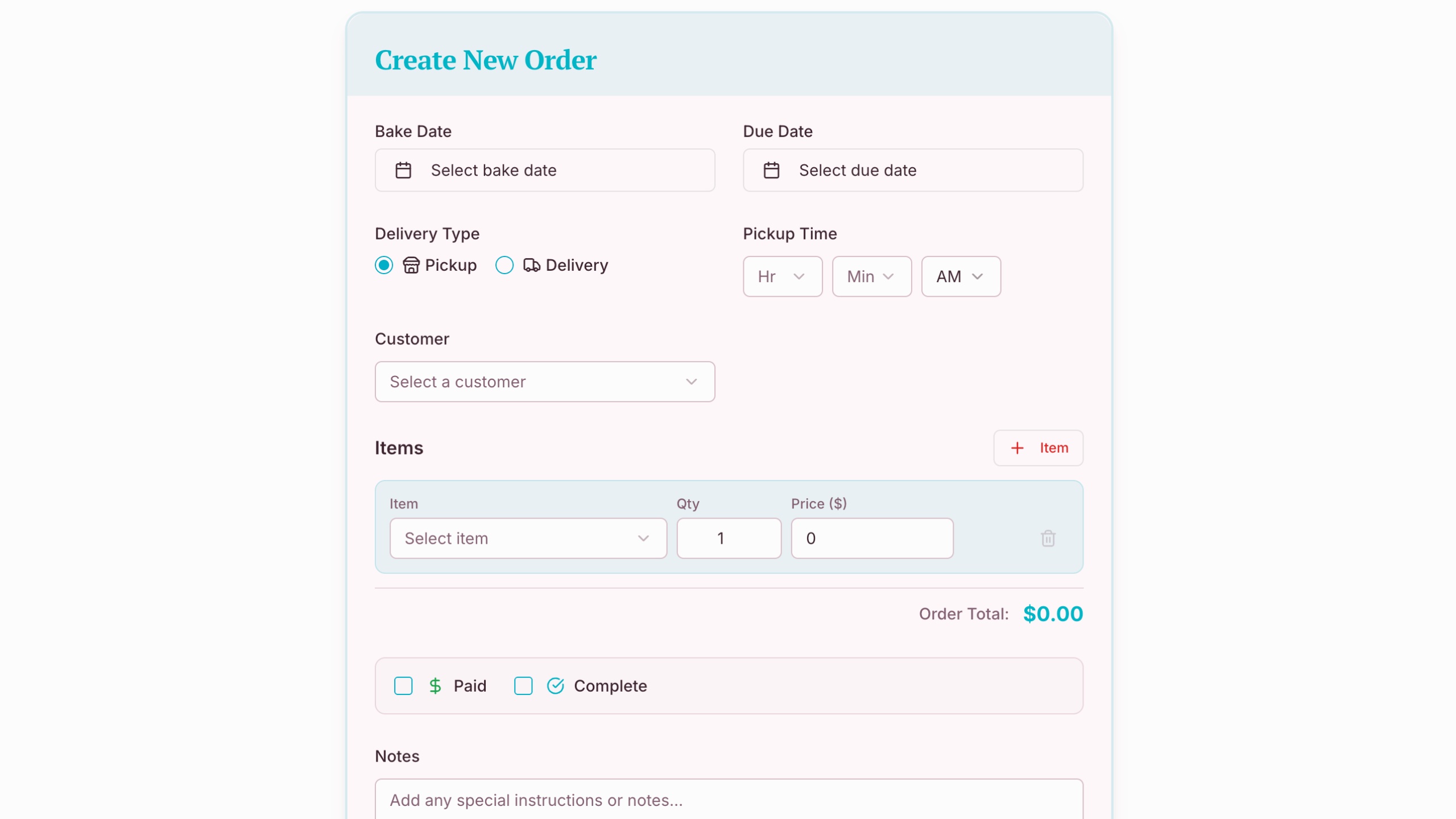 EzBakes Bakery Backend — 2 of 3